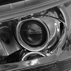 Pair of Smoked Housing Amber Corner Projector Headlights for Honda Accord (2013–2015)