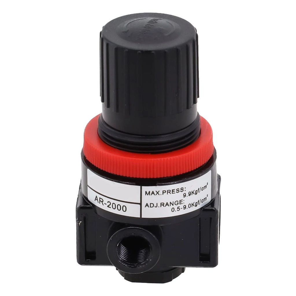4 Port Air Pressure Regulator with Gauge for Universal Applications (1/4 NPT)