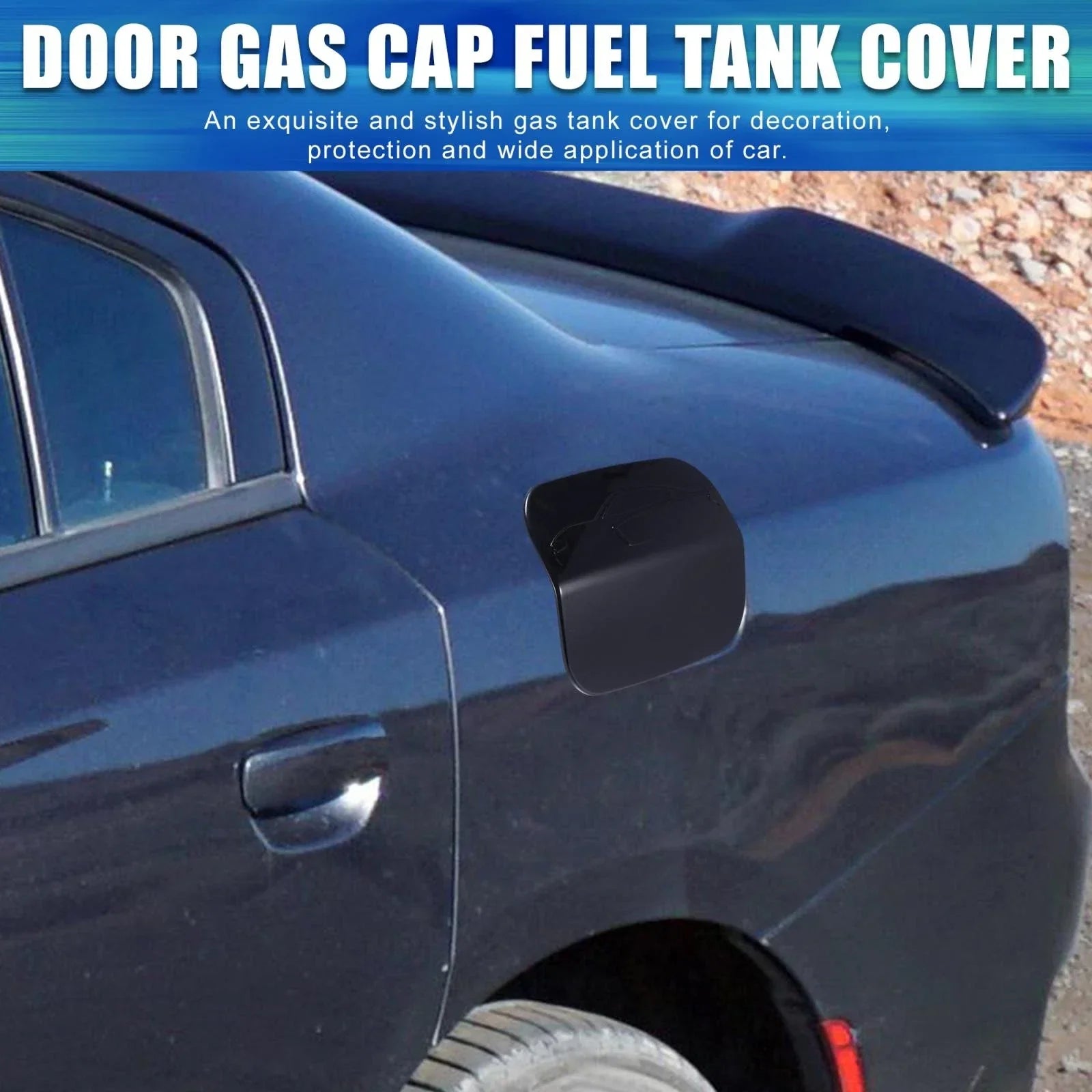 Black Fuel Tank Cover for Dodge Charger (2011-2021)