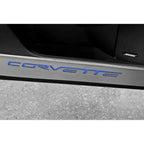 Laser Cut Door Guards with Black Brushed Corvette Inlay for Chevrolet Corvette (2005–2013)