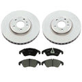Front Brake Kit 320mm Rotors Bosch Semi-Met Pads for Audi A4 A5 Q5 S4 S5 (2010–2020)