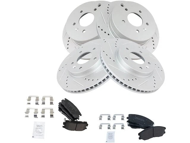 Front and Rear Brake Pad and Rotor Kit for Suzuki XL7 (2007–2009) PN467DJ