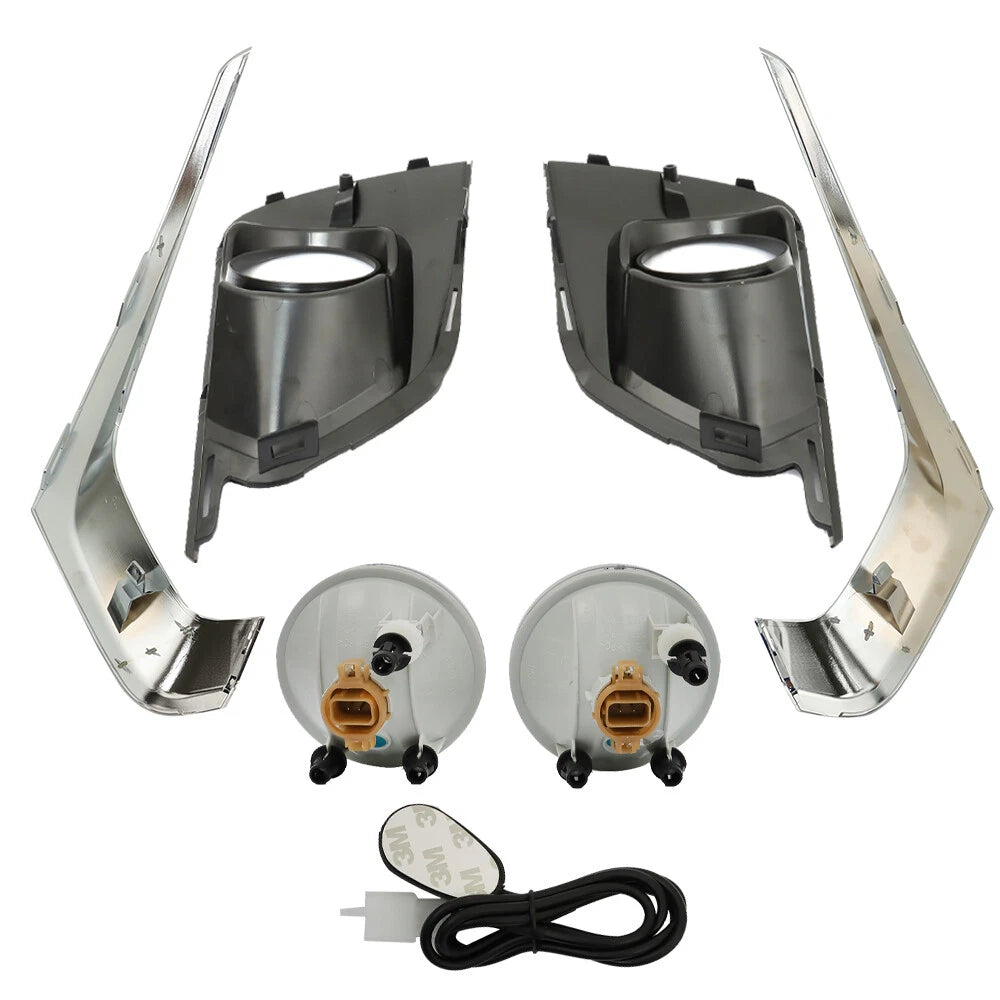 Fog Lights Set for Chevy Traverse (2018-2021) with Bezel and Harness