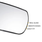 Right Side Mirror Glass w/ Backing Plate for Mazda 3 6 (2006–2008)