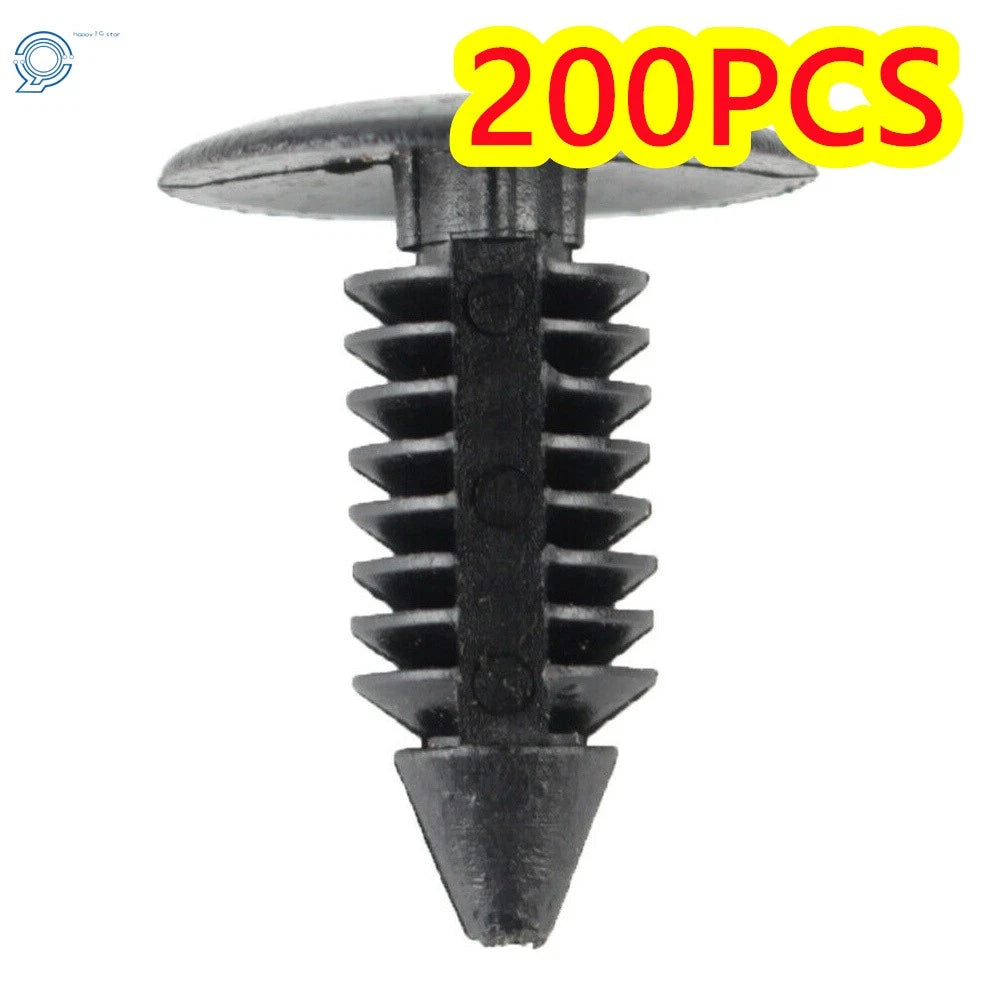 Set of 200 Plastic Rivets for Car Fender Hole (Universal)