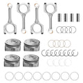 2X Engine Piston Kit with Connecting Rods for Hyundai Sonata Kia Optima 