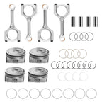 2X Engine Piston Kit with Connecting Rods for Hyundai Sonata Kia Optima 