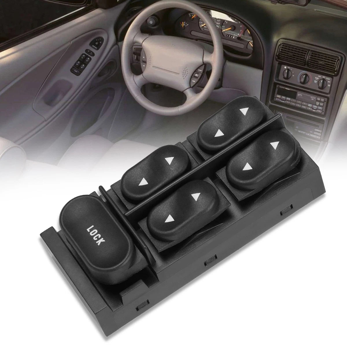 Master Power Window Control Switch for Ford Mustang Convertible (1994–2004)