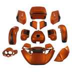 Fairings Body Kit for Harley Road Glide (2015–2024) Scorched Orange/Black Denim
