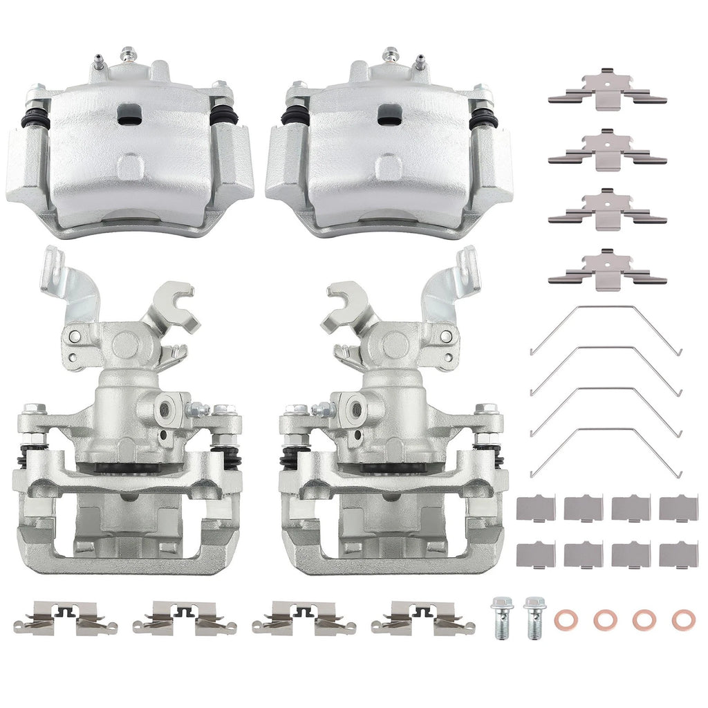 Set of 2 Front Rear Brake Calipers for Lincoln MKZ Mercury Milan (2007–2011) 18-B5003