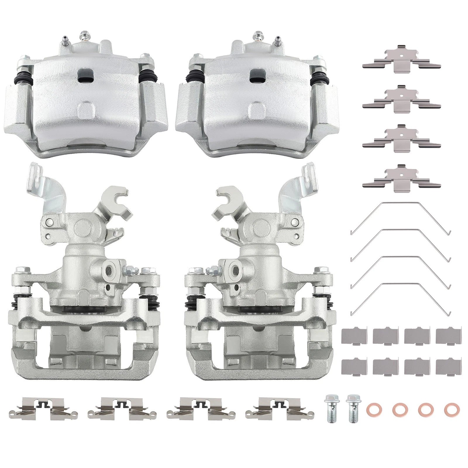 Set of 2 Front Rear Brake Calipers for Lincoln MKZ Mercury Milan (2007–2011) 18-B5003