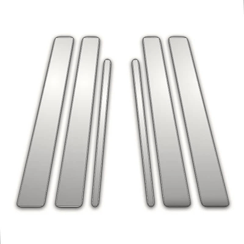 6Pc Chrome Pillar Post Covers Replacement for Kia Rondo (2006–2016)