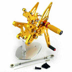 Adjustable Gold Rearset Foot Pegs for Kawasaki ZXR 400 Ninja (2018)