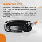 Exterior Door Handle Rear for Silverado Classic (2007) 15721571, 19356470 Black
