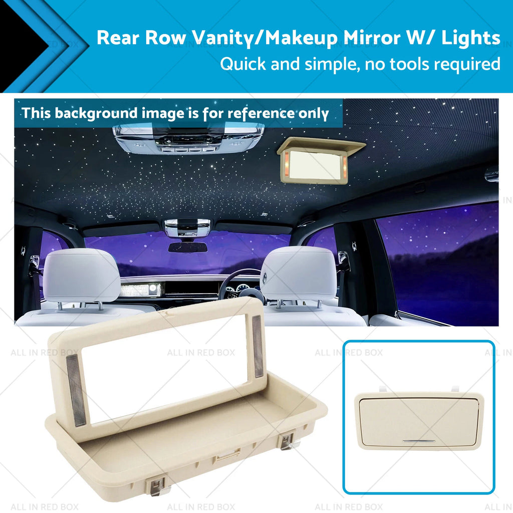 Vanity Makeup Mirror with Lights for Jaguar XJ (2010–2019)