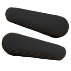 Leather Synthetic Armrest Cover for Honda Element (2005–2011) Black Orange Stitch