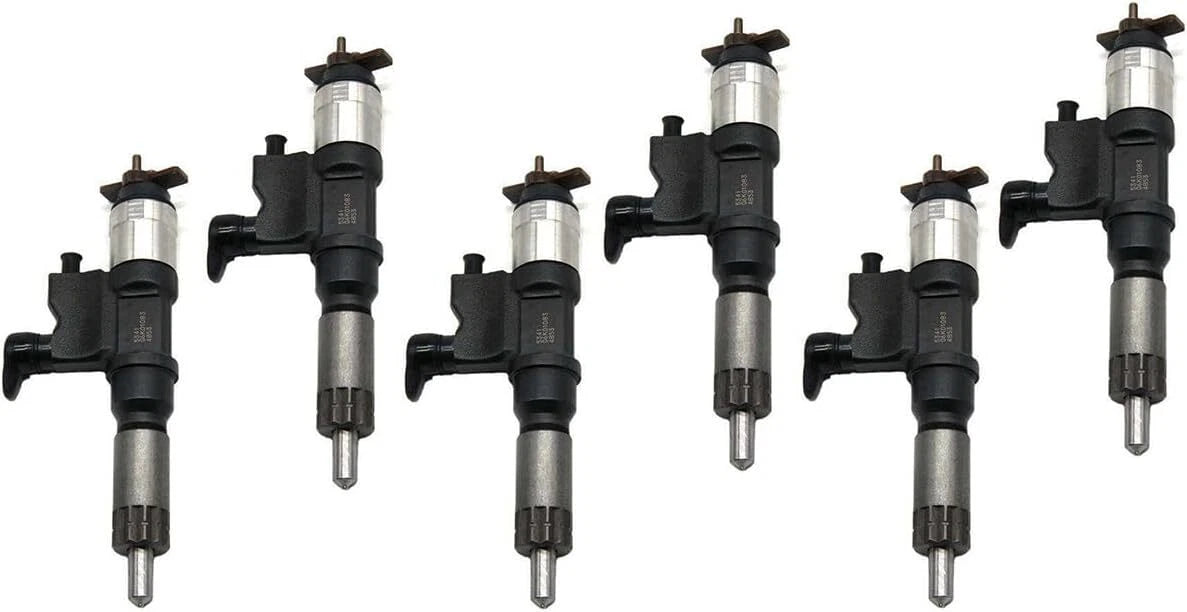 6X Fuel Injector 8-98151837-3 for Isuzu N-Series 4HK1 (2001–2007)