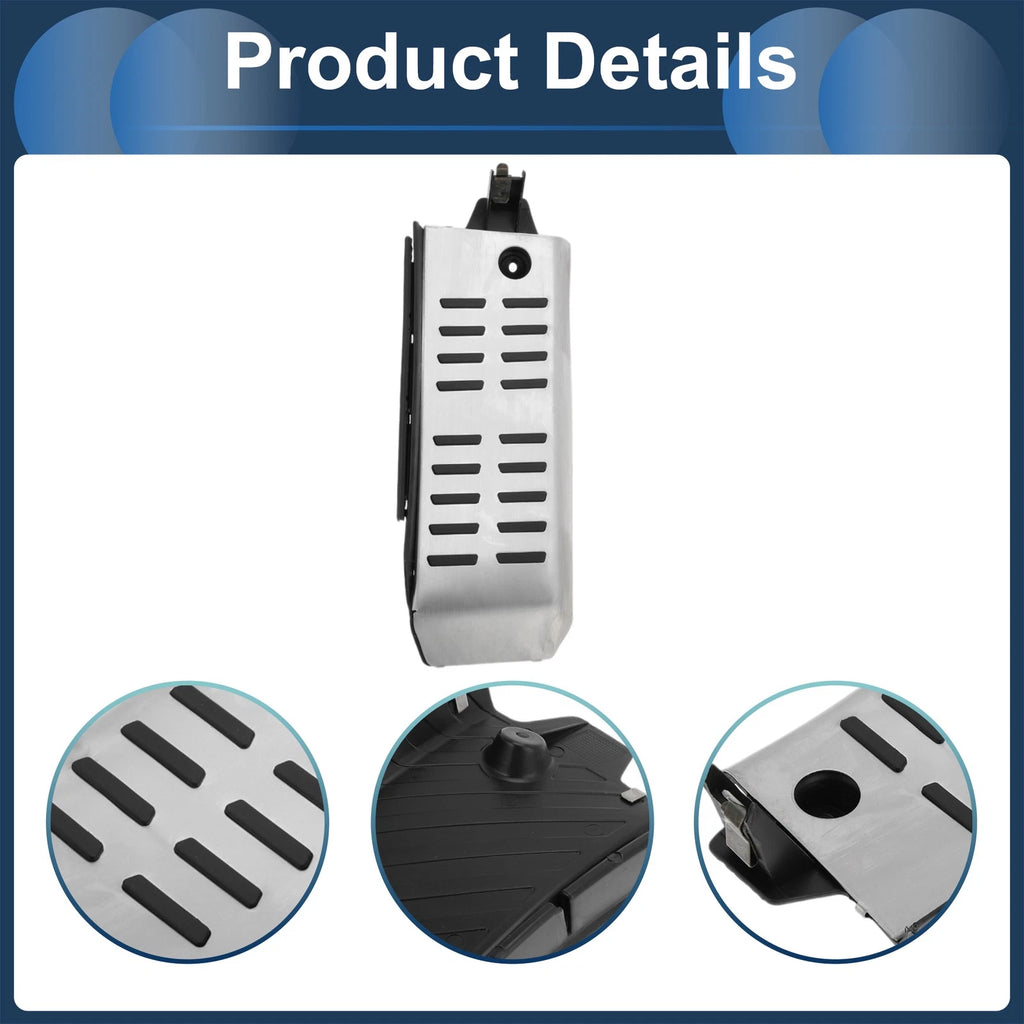 1 Pc Footrest Pedal Cover for Audi A6 (2005–2011) Silver Tone