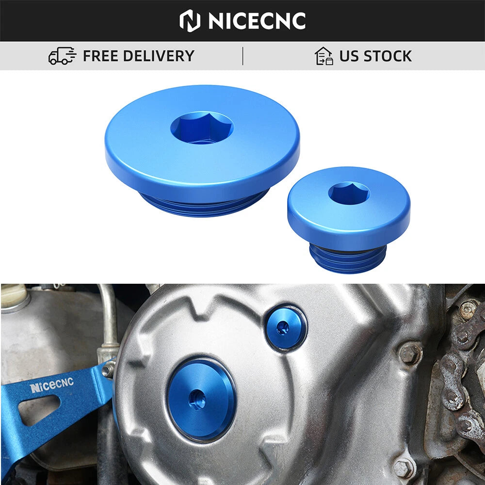 Billet Engine Plugs for Yamaha WR250F (2003–2014), YFZ450 (2004–2009)