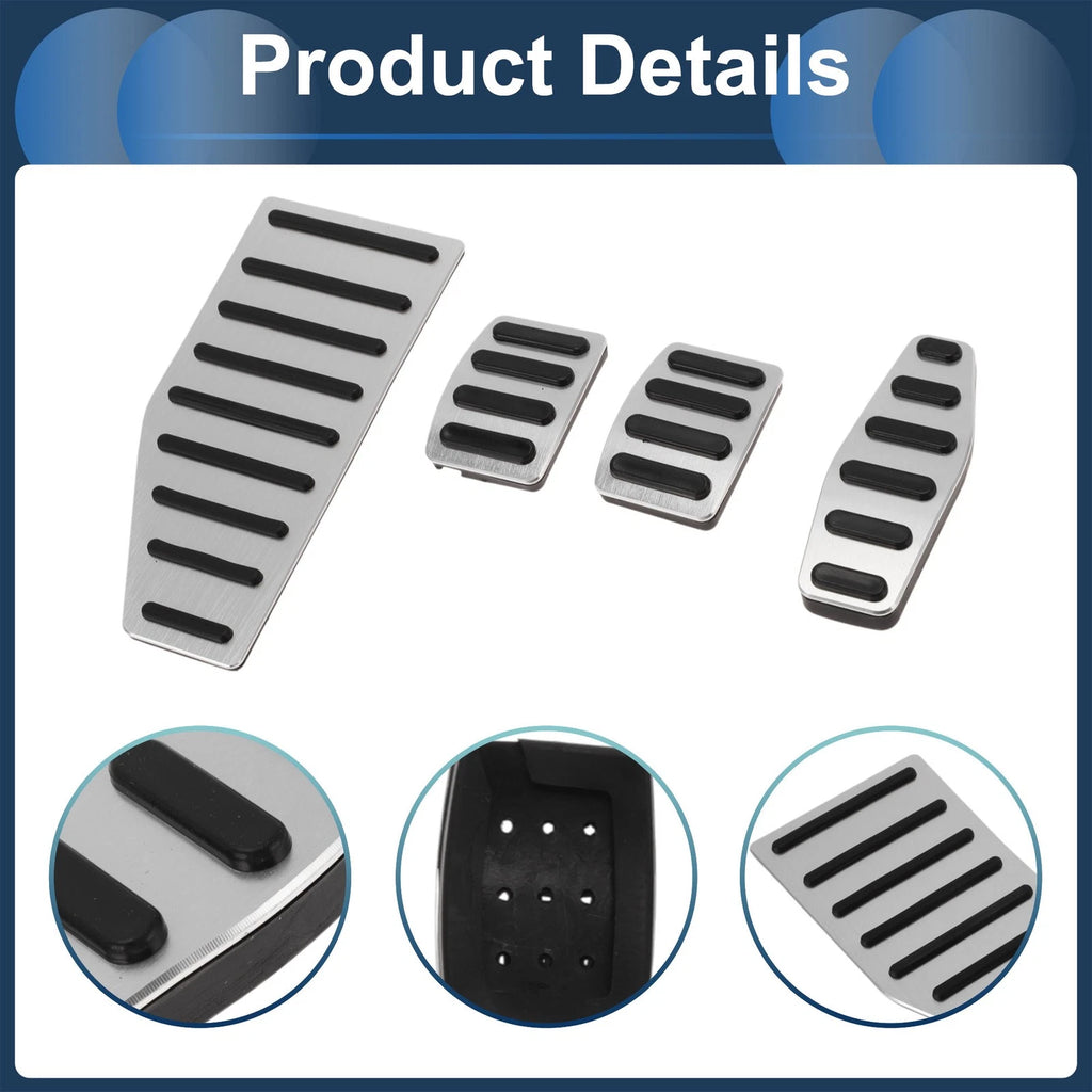 4X Manual Foot Accelerator Pedal Covers for Suzuki Jimny JB70W (2018–2022)