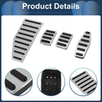 4X Manual Foot Accelerator Pedal Covers for Suzuki Jimny JB70W (2018–2022)