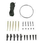 Quick Change Swivel Tail System Kit with Silicone Rubber Tubing for Carp Fishing