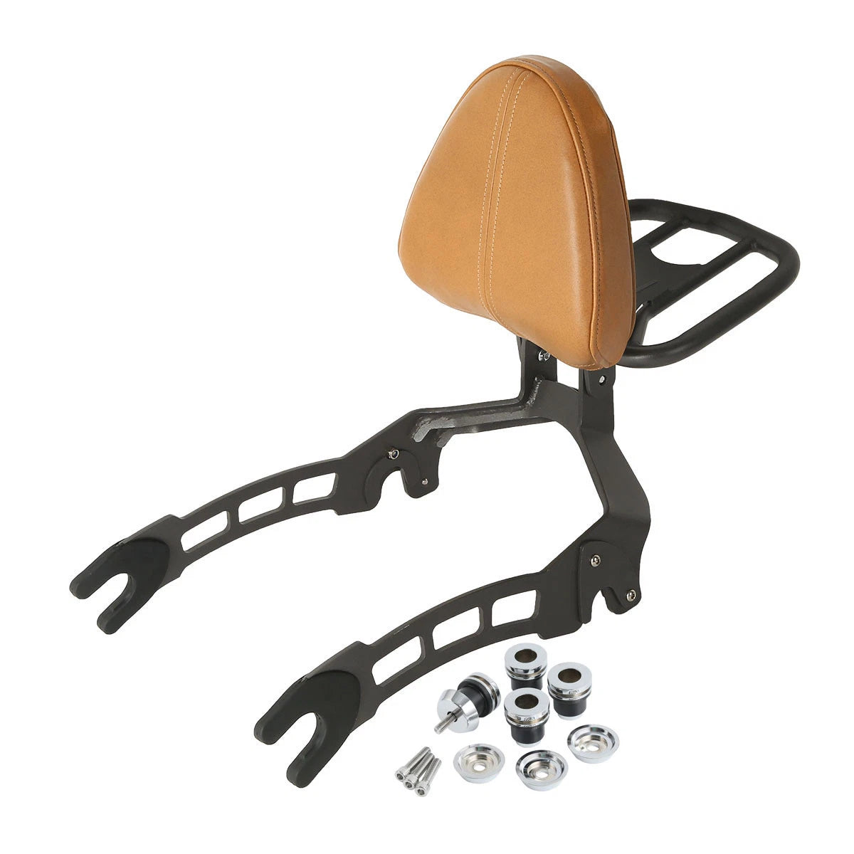 Passenger Sissy Bar Backrest & Mounting Spools for Indian Scout (2015–2024)