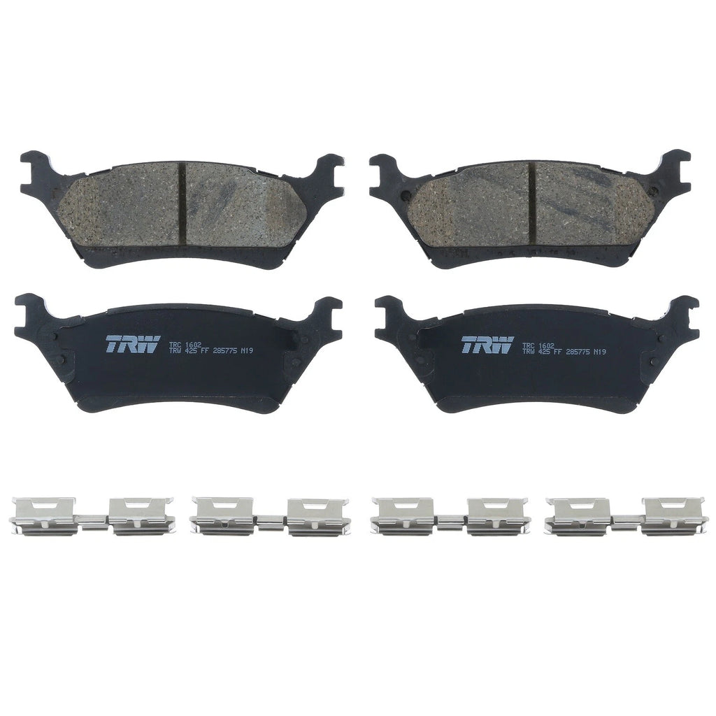 Rear Brake Kit 348mm 6 Lugs Rotors TRW Pro Ceramic Pads for Ford F-150 (2012–2019)