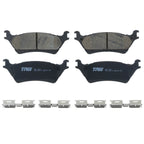 Rear Brake Kit 348mm 6 Lugs Rotors TRW Pro Ceramic Pads for Ford F-150 (2012–2019)
