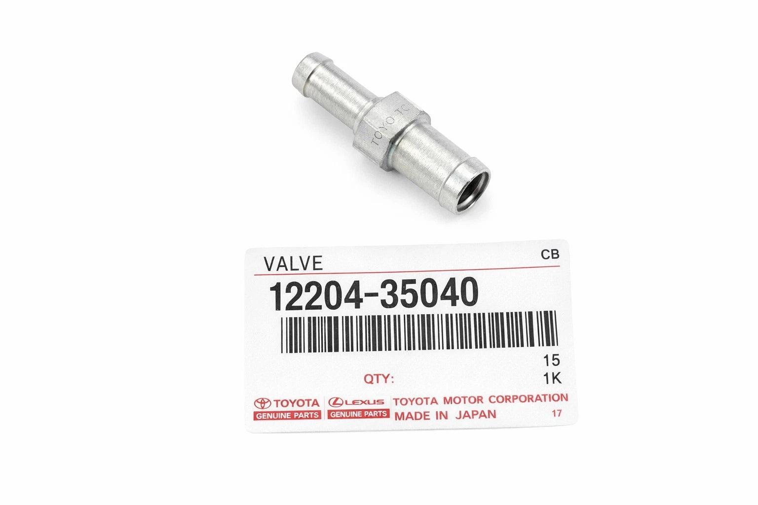 PCV Valve for Toyota Pickup, 4Runner, Land Cruiser, Lexus (1984–1998) 1220435040