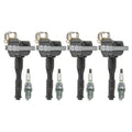 Set of 4 Ignition Coils & NGK V-Power Spark Plugs for BMW E30 318i (1982–1994)