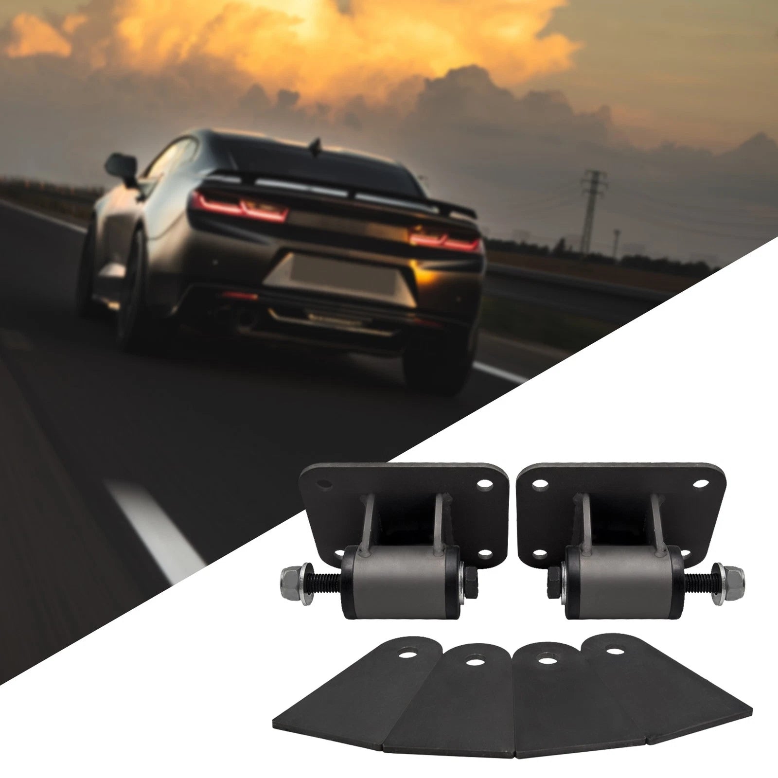 LS Engine Motor Mounts Conversion Swap Set for LS1 LS2 LS3 LS6 LS7
