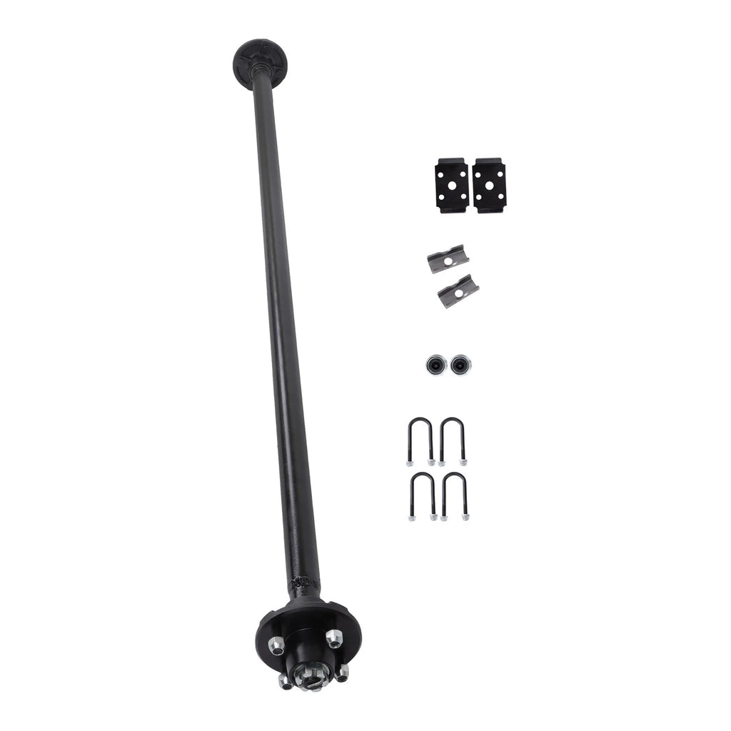 2000 lbs Trailer Axle for Boat RV Utility 4 Lug (44"~72" Hub Face)