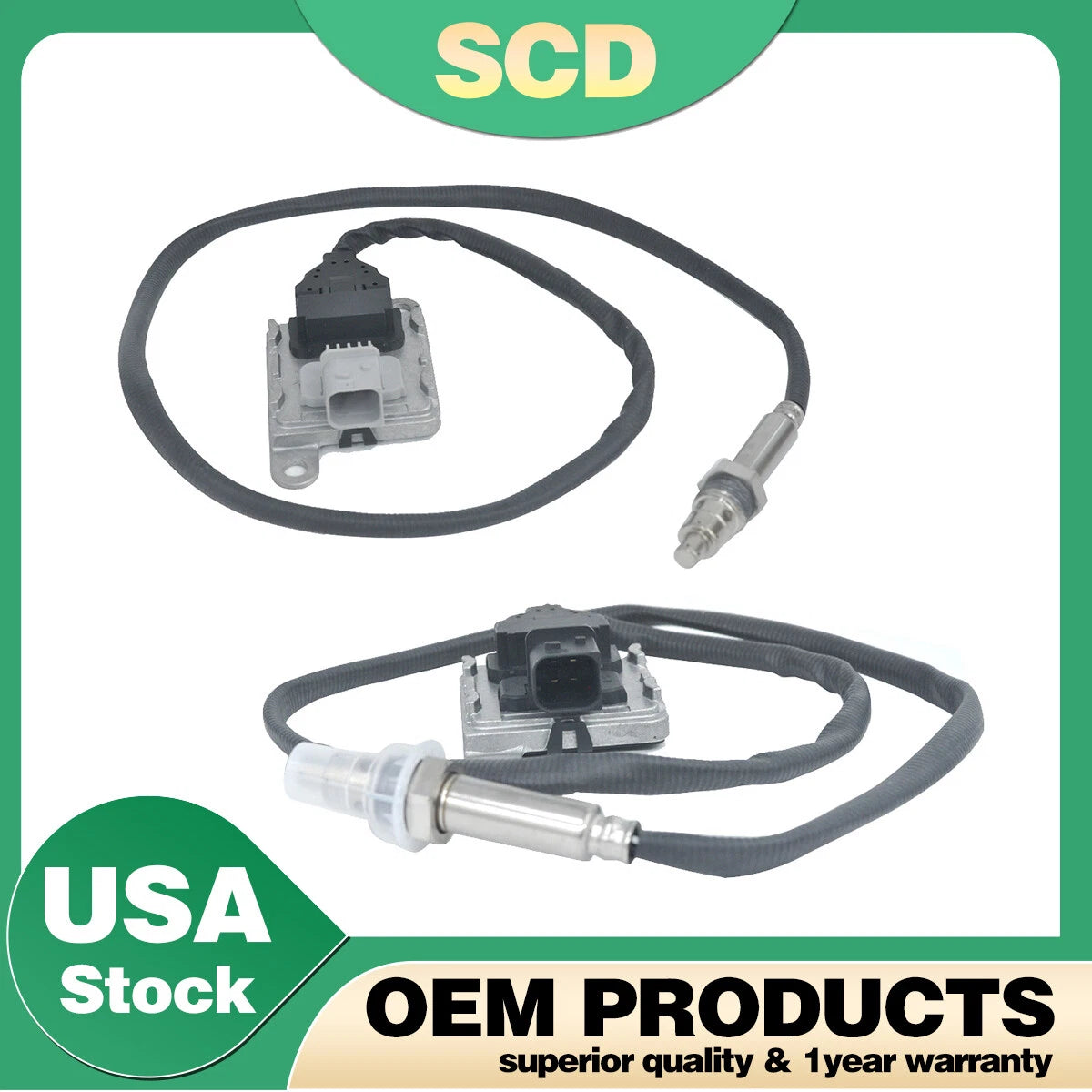 2X Inlet & Outlet Nitrogen Oxide Sensor for Cummins ISX (2007–2018) 5WK96740B 5WK96741B