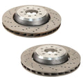 Set of 2 Front 360mm Brake Disc Rotors for BMW E82 E90 E92