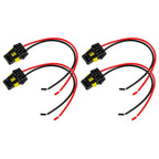 2 x 9012 HIR2 Headlight Bulb Plug Connector Harness for Audi A6 (2012-2018)
