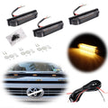 3X Smoked Amber LED Grille Marker Lights for Toyota Tundra (2014–2021)