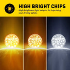 2X 17LED Clear Lens Watermelon Lights for Truck Trailer Universal