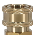 Set of 2 Brass 14mm QC Adapters for Pressure Washer Gun Hose