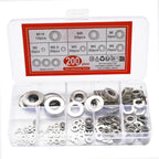200pcs Copper Plated Q235 Carbon Steel Washers 2mm - 10mm Round Flat