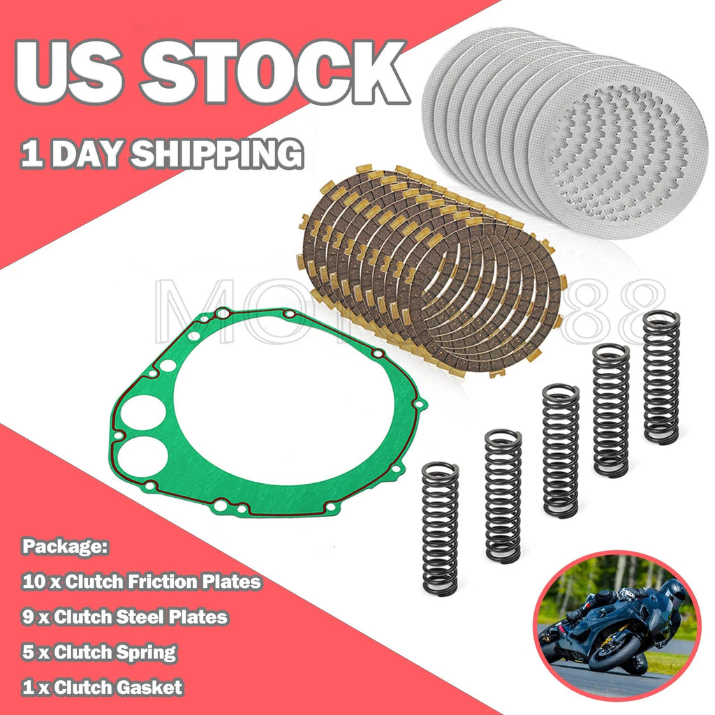 Clutch Plate Kit for Suzuki GSXR1000 (2001–2004) 21400-40811 W Heavy Duty Springs