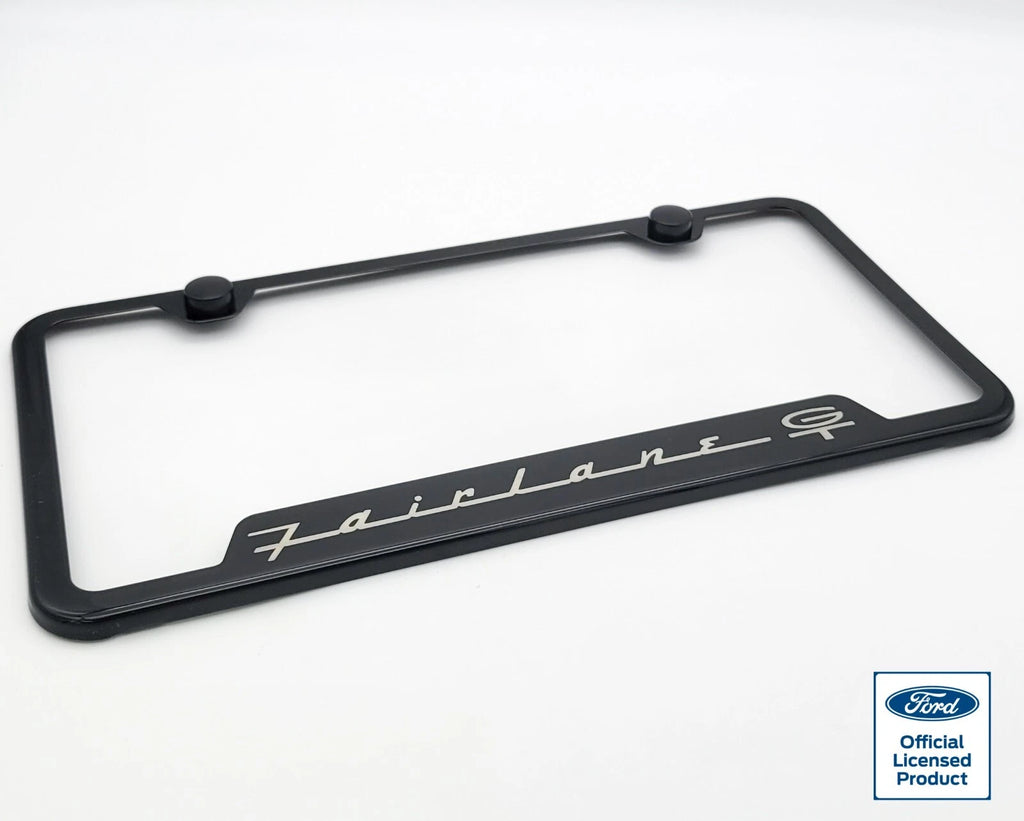 License Plate Frame Notched Stainless OEM for Ford Fairlane GT (1962–1966)