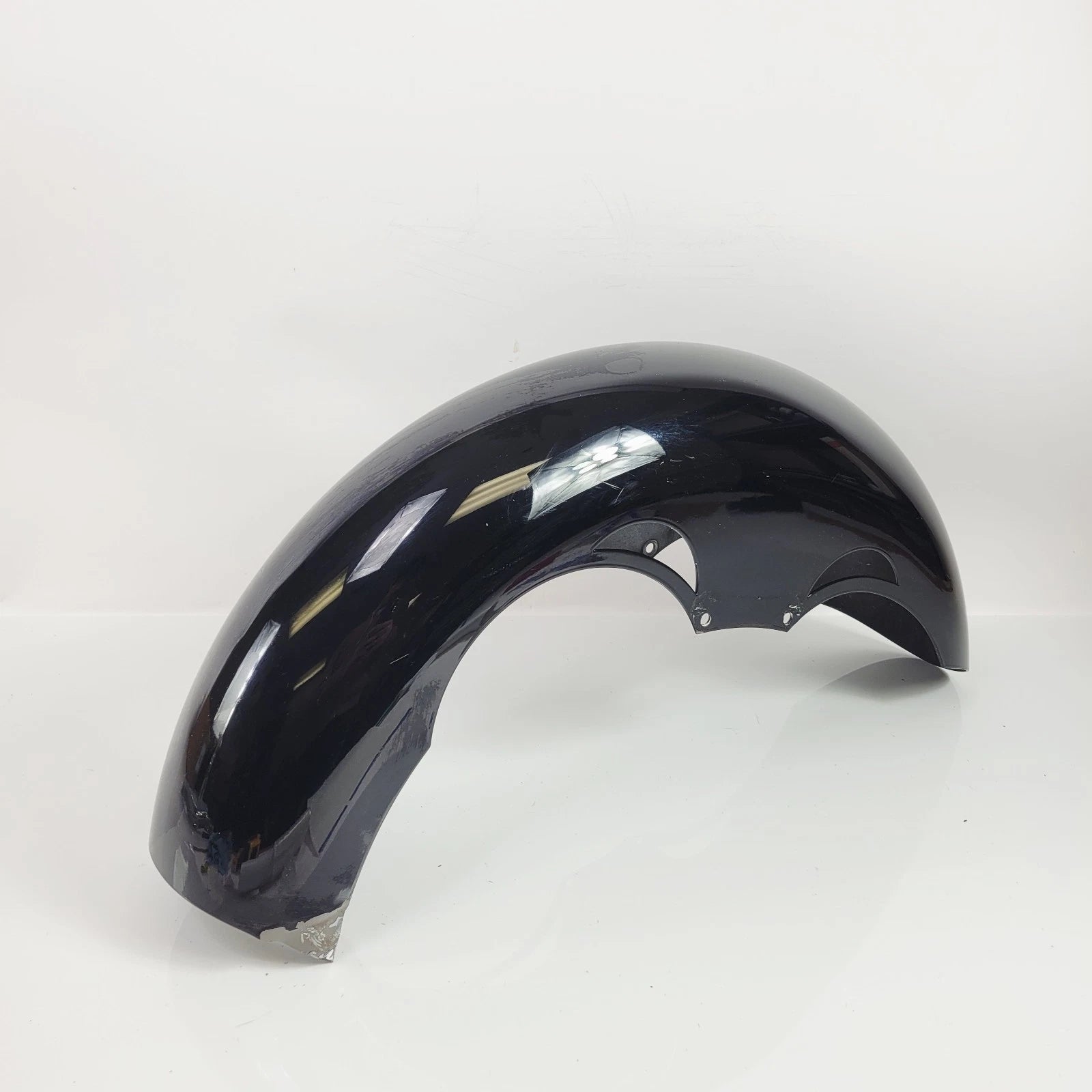Klock Werks Tude Front Fender for Harley (2014–2023) - Steel, Black, 21"