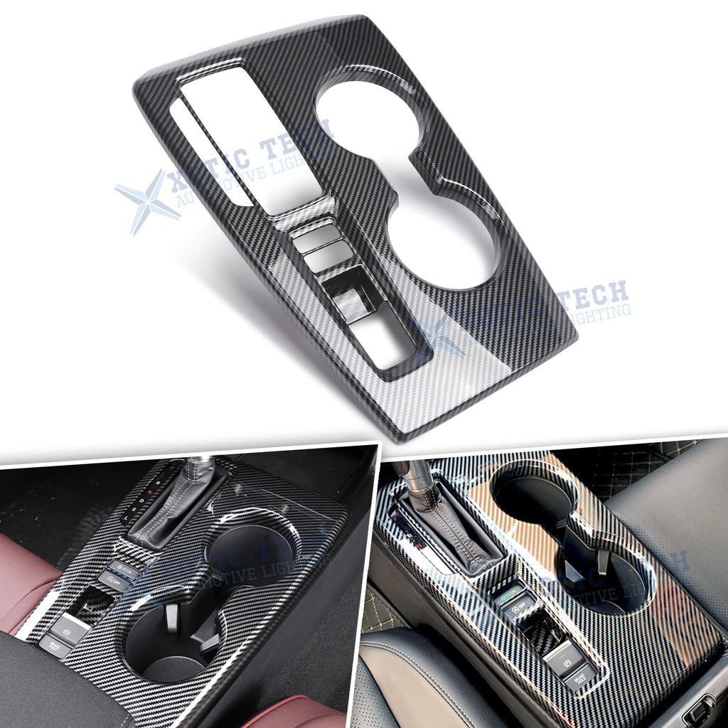 Carbon Fiber Pattern Gear Shift Box Panel Cover Trim for Honda Civic (2022–2025)