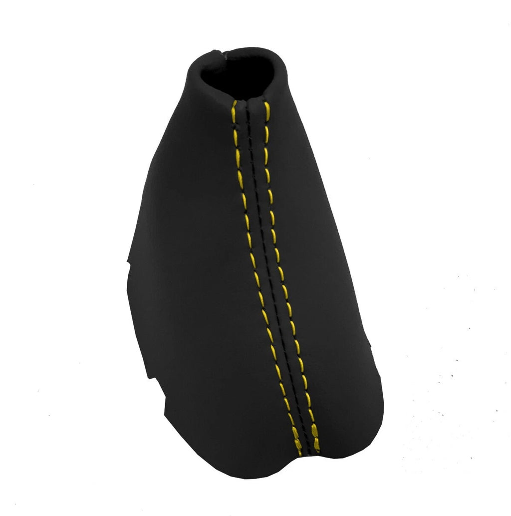 Leather Automatic Shift Boot Cover for BMW E46 (1999–2004) Yellow Stitch