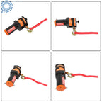 Electric Winch Motor with Synthetic Rope for Trailer Boat (12VDC, 2000lbs)