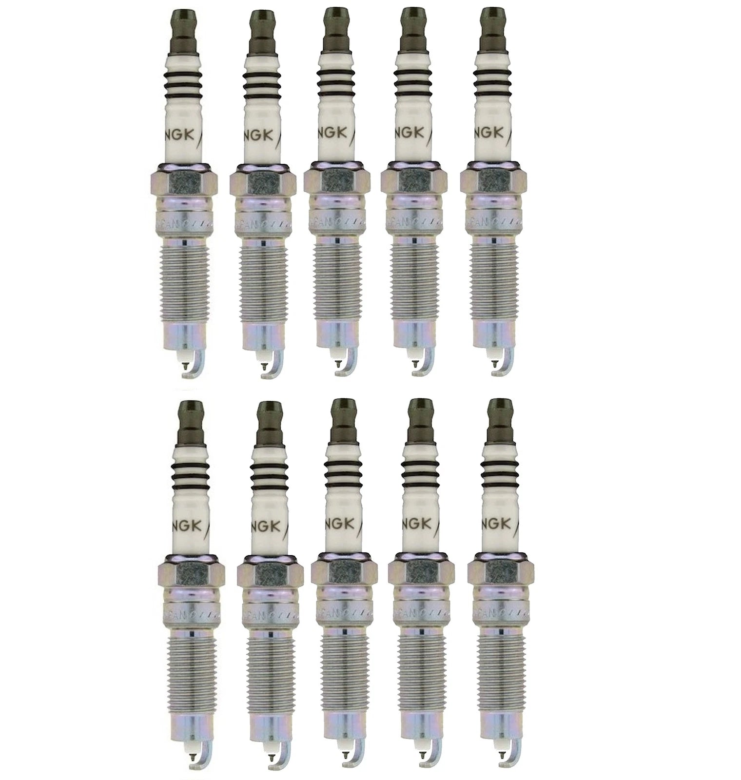 Set of 10 NGK Iridium IX Spark Plugs 0.044 for Ford 6.8L V10