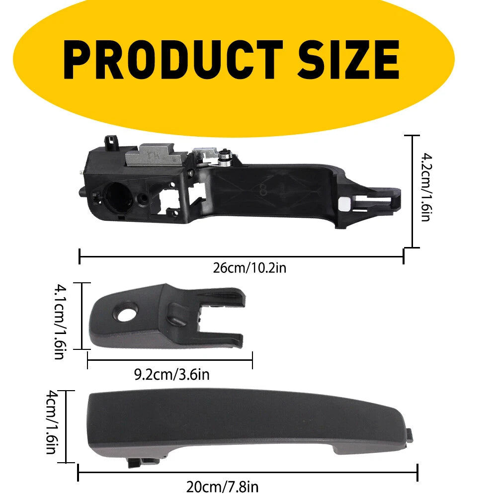 LH Exterior Door Handle and Bracket for Ford Focus (2008–2011)