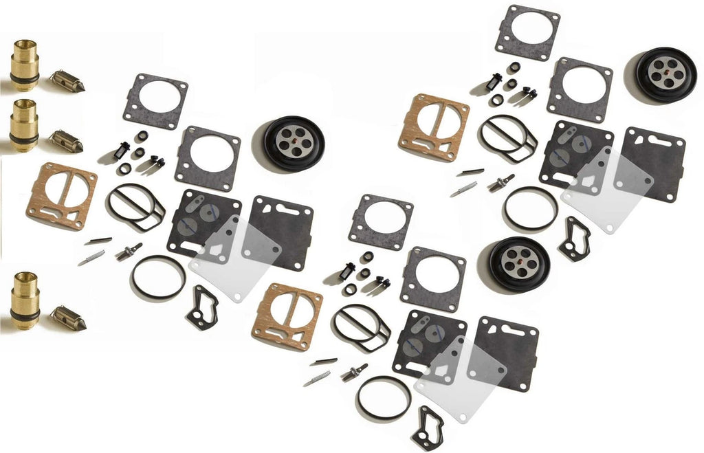 Mikuni Triple Carb Rebuild Kit & Needle Seat for Yamaha GP 1200R (1996–2001)