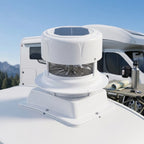 Solar Powered Ventilation Fan for RV Roof and Boat Deck (178x92mm)
